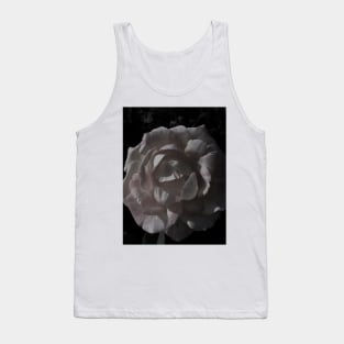 White velvet rose Tank Top